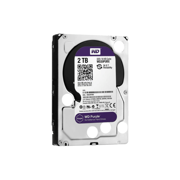 Kietas diskas WD Purple WD20PURX Surveillance 2 TB