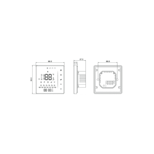 WiFi termostatas BHT006GB baltas