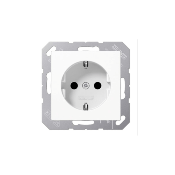 Kištukinis lizdas JUNG A1520KIWW (baltas, matinis, 16A250V) Kištukinis lizdas JUNG A1520KIWW (baltas, matinis, 16A/250V)