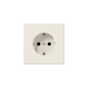Kištukinis lizdas su įžeminimu JUNG LS1520 (dramblio kaulo spalvos, 16A/250V)