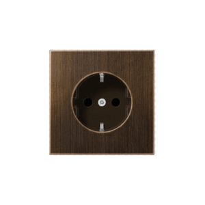 Kištukinis lizdas su įžeminimu JUNG ME1520AT (antikvarinė žalvarinė spalva)