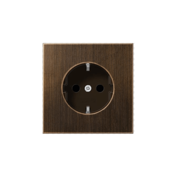 Kištukinis lizdas su įžeminimu JUNG ME1520AT (antikvarinė žalvarinė spalva) Kištukinis lizdas su įžeminimu JUNG ME1520AT (antikvarinė žalvarinė spalva)