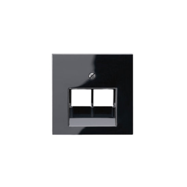 Kompiuterinio lizdo apdaila JUNG A569-2BFPLUASW (juoda, 2xRJ45)