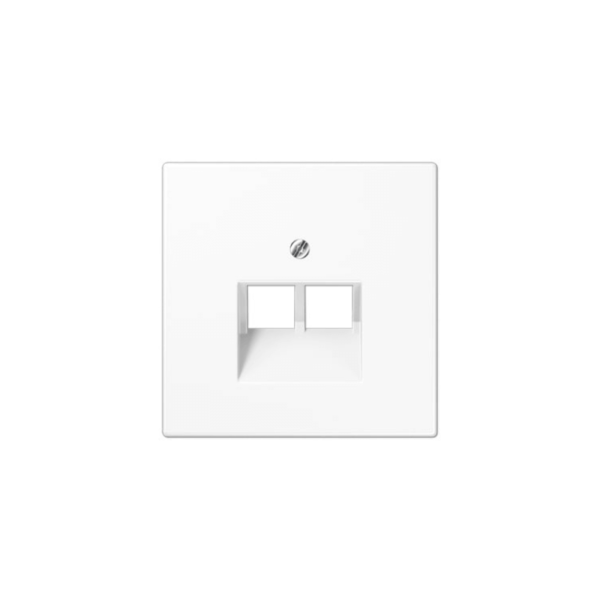 Kompiuterinio lizdo apdaila JUNG LS969-2UWW (balta, 2xRJ45)