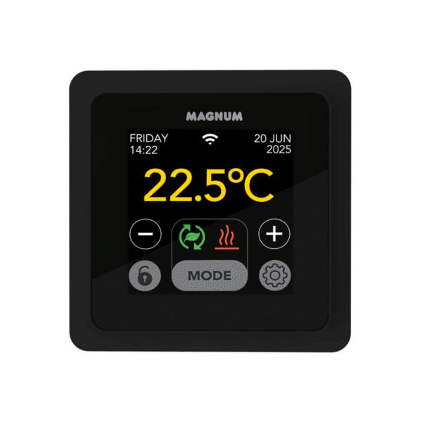 Wi-Fi termostatas MAGNUM MRC2 juodas Wifi termostatas Magnum MRC2 juodas